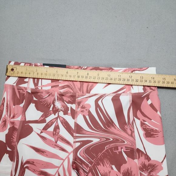 J. Lindeberg Zena Hibiscus Pink Print Leggings Ladies Medium NWT - Picture 8 of 10